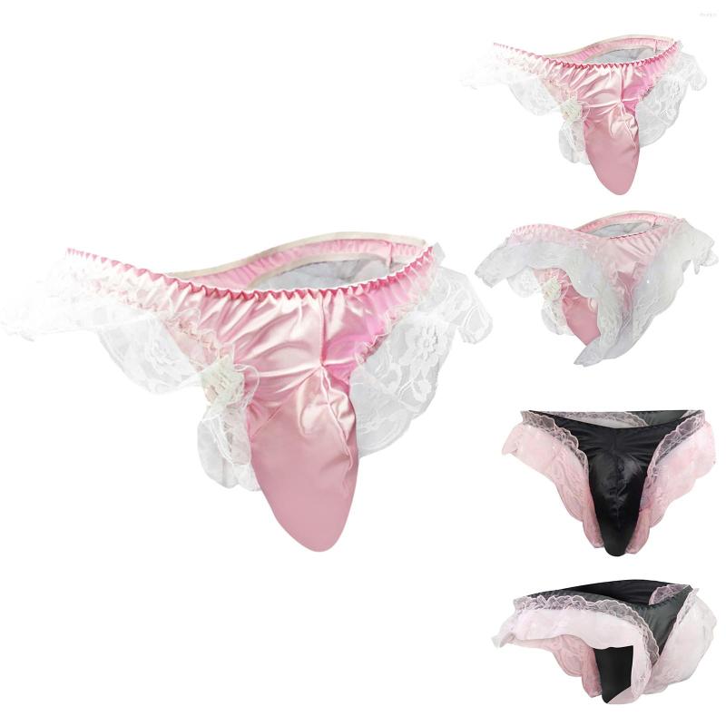 

Underpants Briefs For Men Pack Underwear Seductive Men's Lace Bikini Sissy Thong Sexy Thermal Mens Foot Undies, Pink