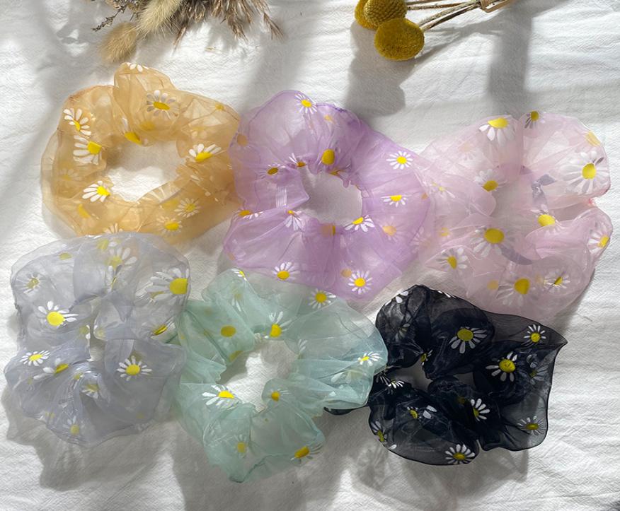 

Organza Hair Scrunchies Women Plaid Scrunchie Elastic Hair Bands Girls Headwear Rubber Hair Ties Transparent Ponytail Holder 154 Z2413245, As show