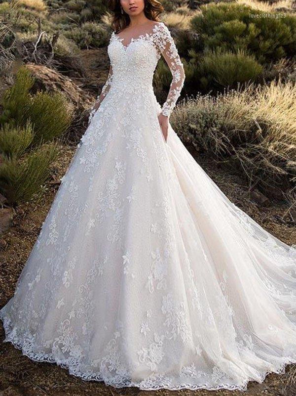 

Party Dresses 2023 Women' Sexy Heavy Industry Lace Wedding Dress Tug-tail Evening Women Slit Vestidos De Fiesta, White