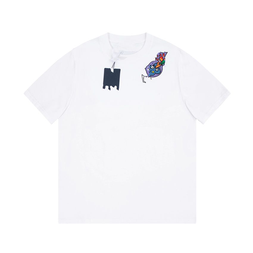 

fashion Men's T-Shirt 2023 Louiseity Luxury design Men's T-Shirts Retro decoration Cotton soft anti-wrinkle letter Printing Casual Couple Short Sleeve Viutonity 019-07
