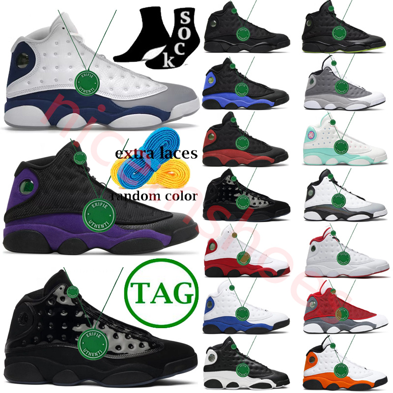 

2023 Jumpman 13s Sneakers Court Purple Outdoor Shoes Black University Blue Navy Red Fashion Men, Color#17