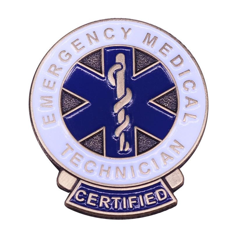 

Star of Life Nursing Ambulance Enamel Pin Blue Brooch Fun Badge Support Caregiver Gifts Fashion Jewelry Clothes Accessories, As picture
