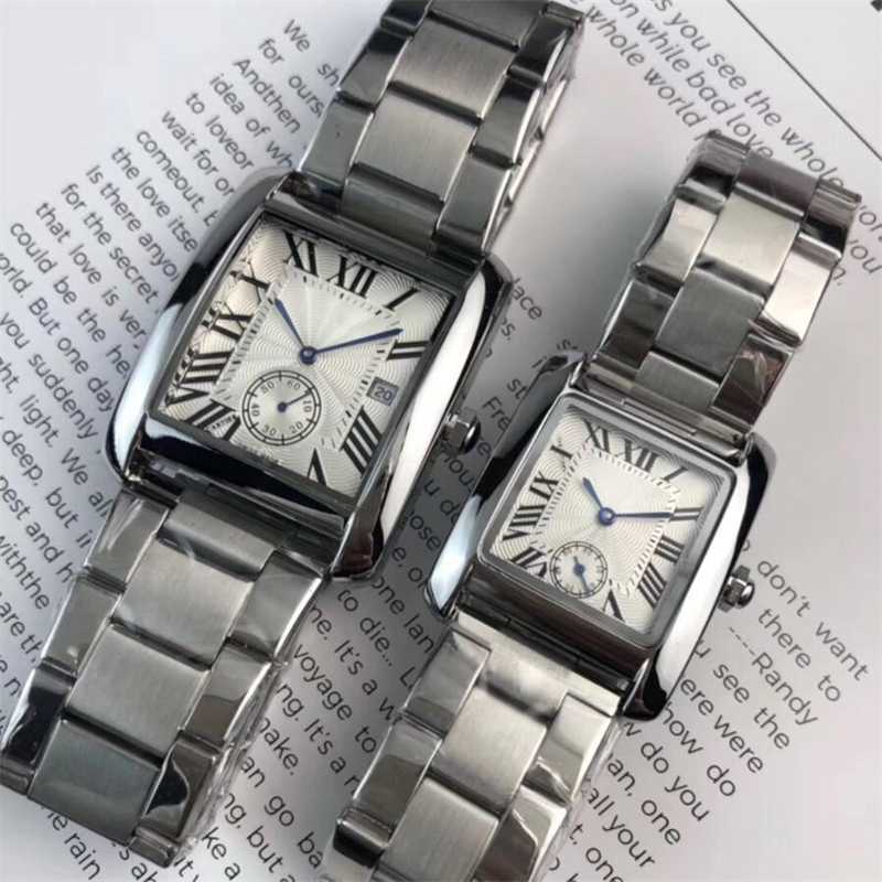 

Carti er Luxury fashion men watch women watches stainless steel square subdial working male wristwatch top brand relogio feminino waterproof