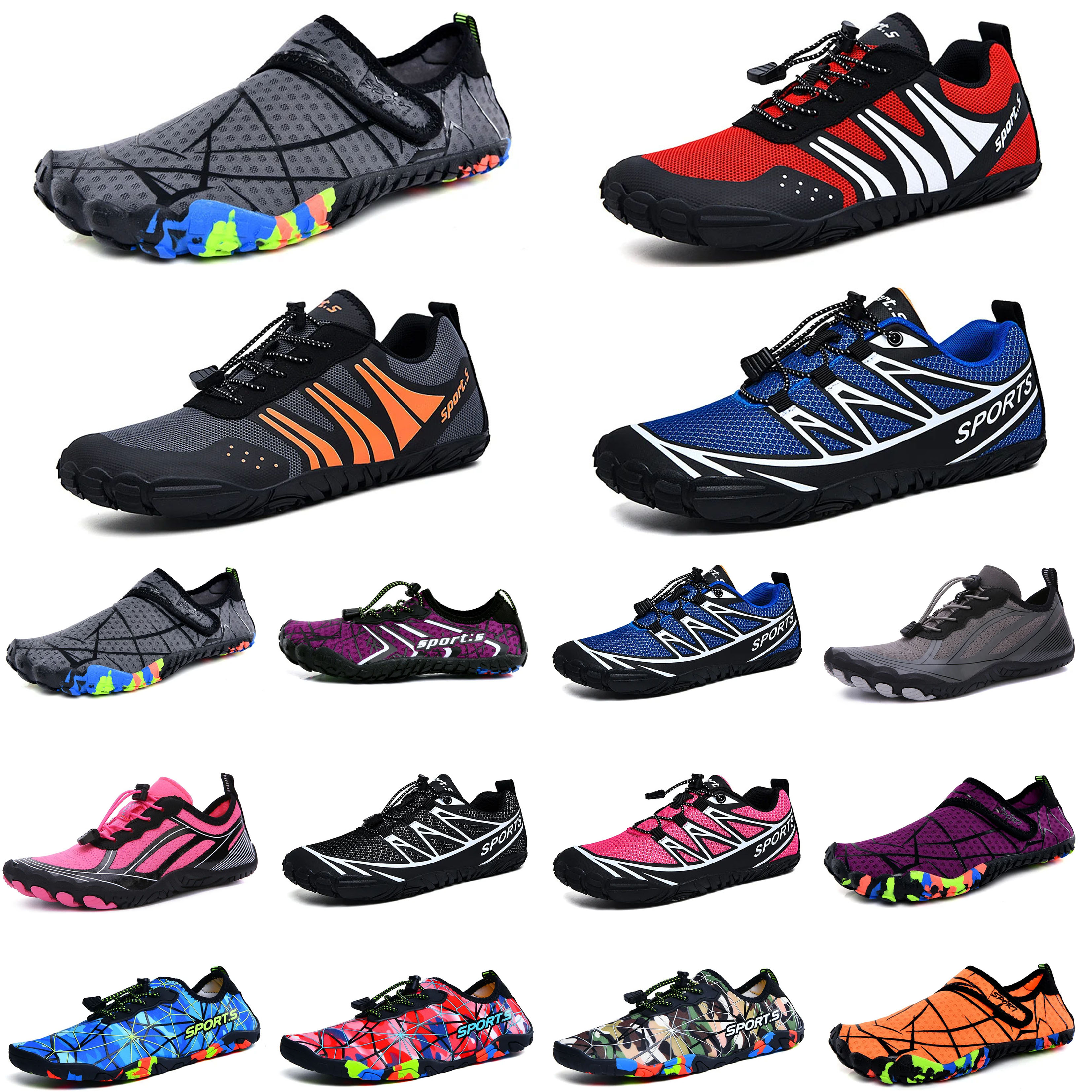 

Water Shoes green pink gold white wading shoes beach shoes couple soft-soled creek sneakers grey barefoot skin snorkeling fitness womenLightweight non-slip shoes
