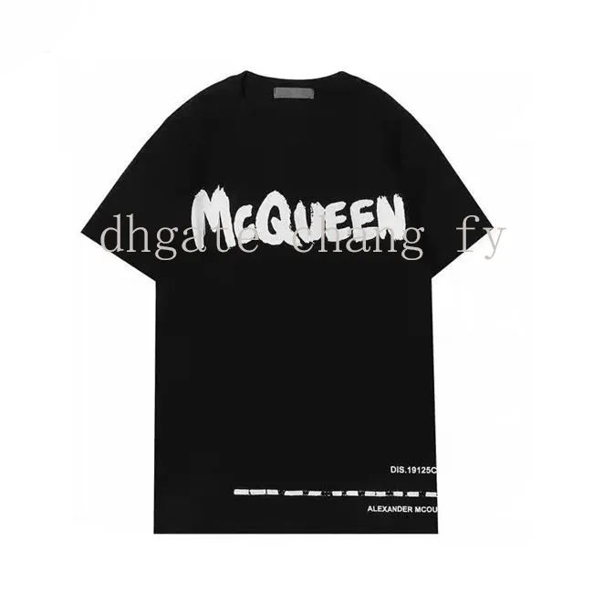 

Men' Tees & Polos Mens Letter Print T Shirts luxury Black Fashion Designer Summer Top Short Sleeve Size -5XL 813917422, White