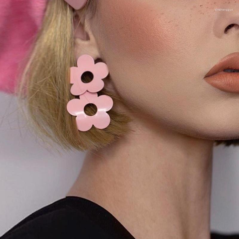 

Dangle Earrings Y2K Jewelry Flower For Women Metal Korean Charms Vintage Gossip Girl 90s Style Friends Gifts Goblin Aesthetics