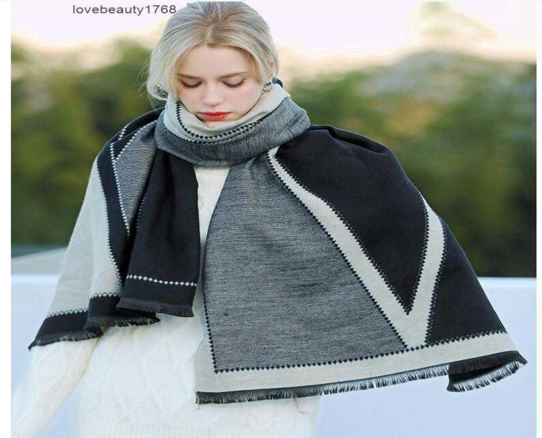 

2pcs Autumn Winter Woman Wool Spinning Scarf Ladies Doublefaced Multicolored Gingham Checks Kerchief Man 70x180cm Scarves Female 9346365