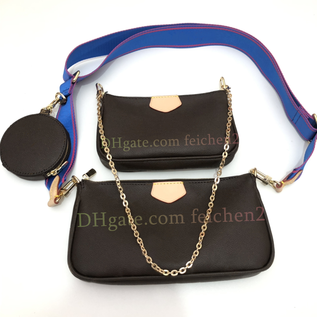 

Womens Satchel crossbody bag designer bag handbag Ladies shoulder bags Flap Three Pack Set Different strap colors Interior quality with Complete package, Dark green