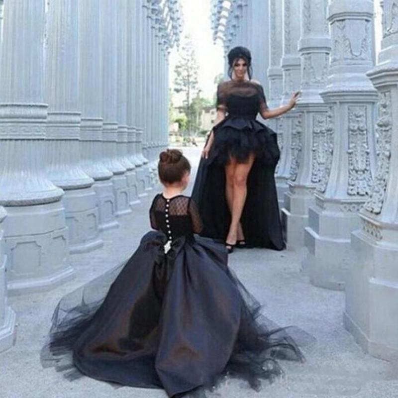 

Girl Dresses Flower For Wedding Party Embroidered Sleeveless Princess Formal Dress First Communion, Picture color