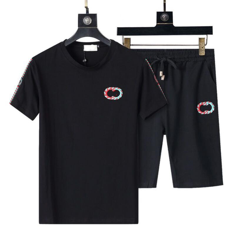 

Men's Tracksuits 2023ssgg Designer brand Summer Mens casual short sleeve sweater round neck casual sportswear fashion two-piece set