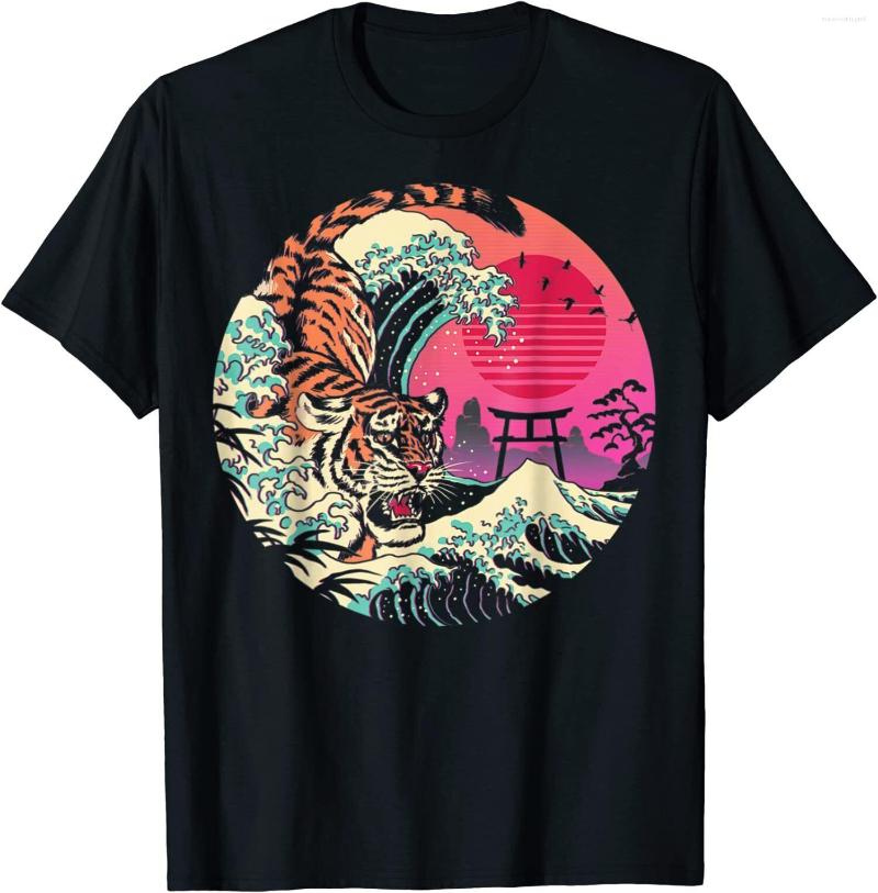 

Men's T Shirts Retro Tiger Off Kanagawa Japanese O-Neck Cotton Shirt Men CasualHigh Quality Print Drop, Xgm45813