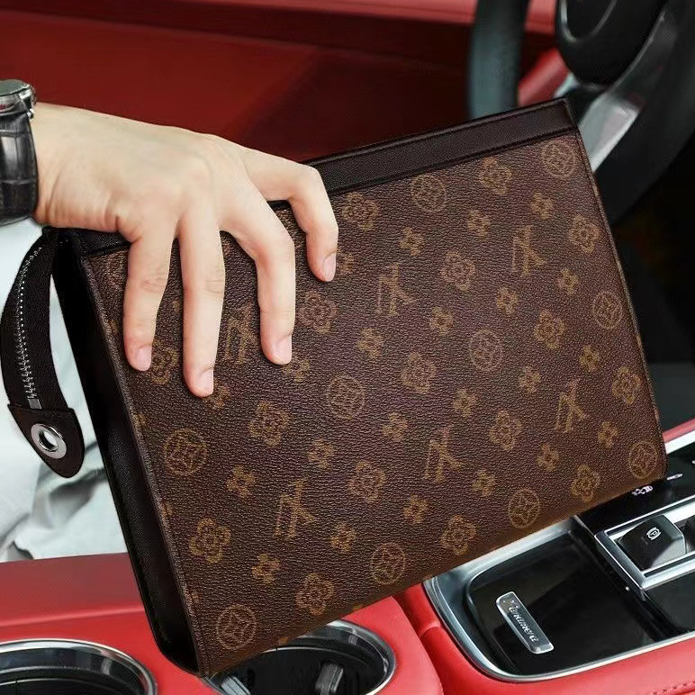 

designer bag women clutch bags classics Evening Bags flower brown check Multi function and large capacity With original dust bag, #1