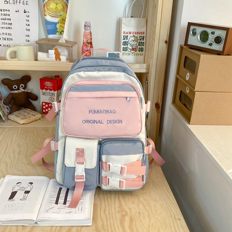 

Backpack Women's Large Capacity 2023 Portable Female Schoolbag Waterproof Bag For Woman M237, Purple
