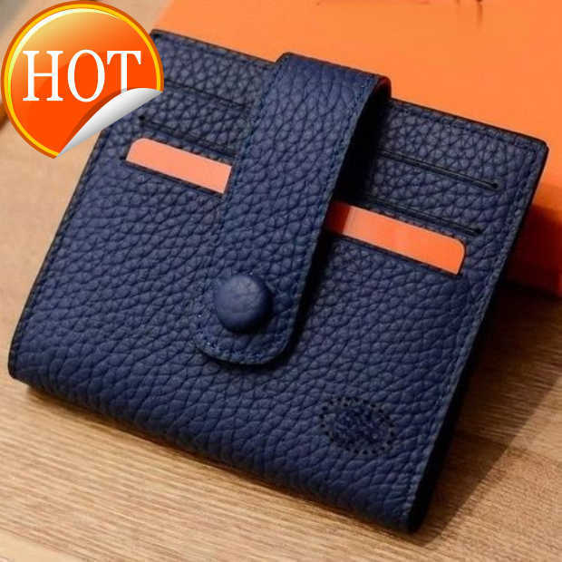 

Luxury Brand Designer Change Purse Card pack Handbag New Leather and Lychee with the First Layer Zero Wallet Thin Bag Multiple Slots Simple Factory Direct Sale, Royal blue