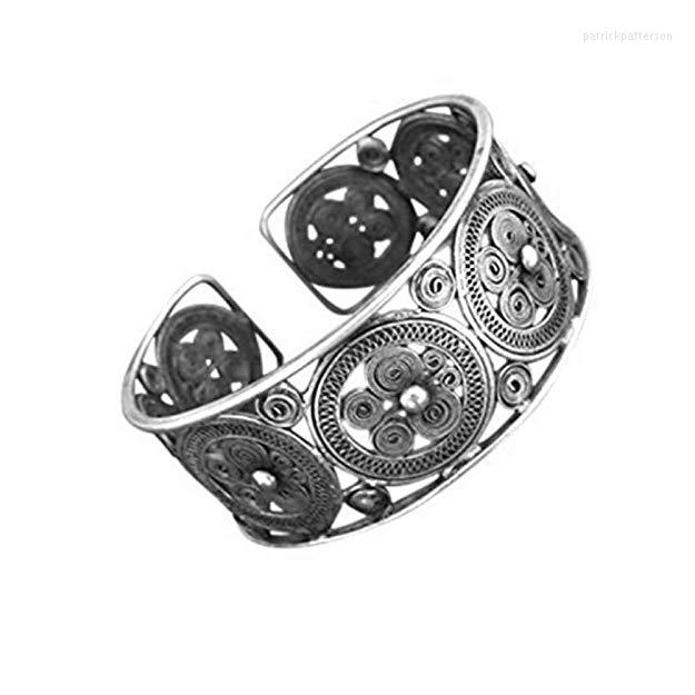 

Bangle EASTCODE Charming Tribal Silver Chinese Ethnic Flower Miao Jewelry Unique Handmade