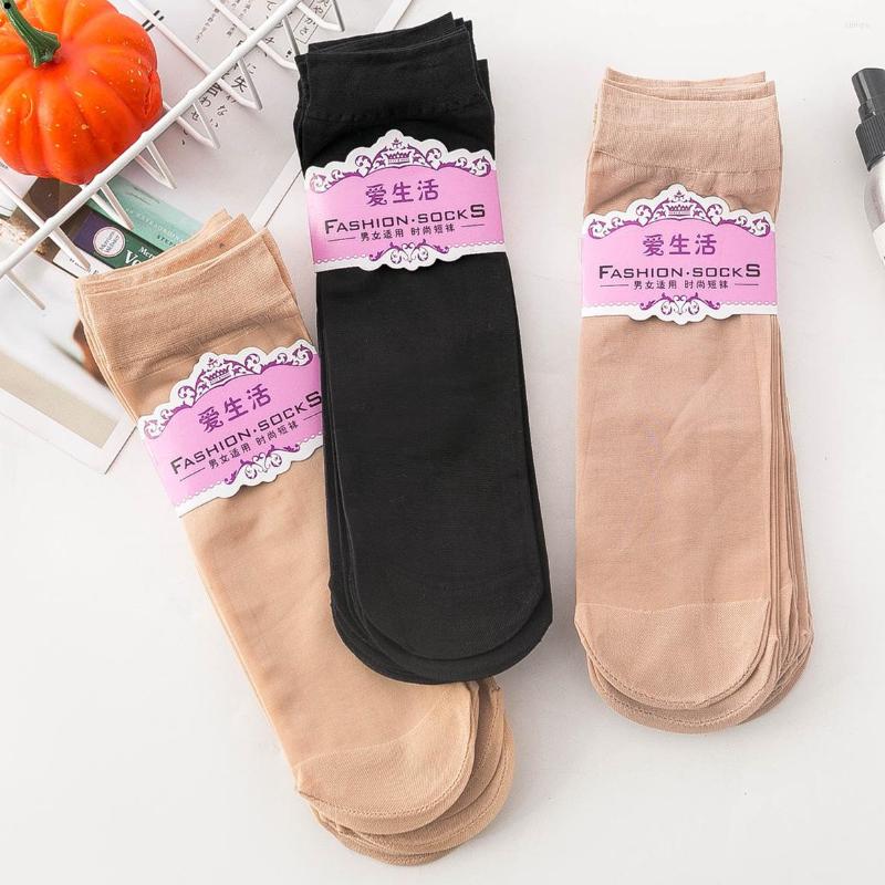

Women Socks High Stretch And Thickened Core-spun Silk Stockings Woman Sexy, Black