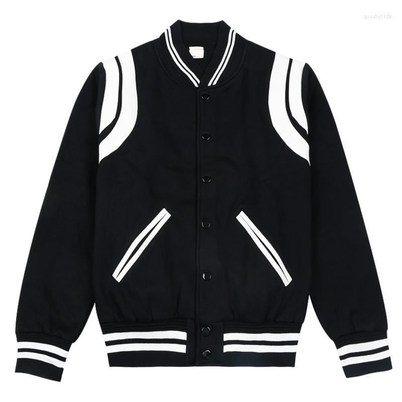 

Men's Jackets Varsity Unisex Spring Streetwear Baseball Jacket Men Patchwork INS Hip Hop Harajuku Vintage Bomber Coat Oversized Casual, Burgundy