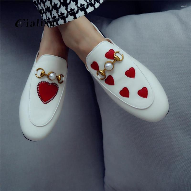 

Slippers Kanseet Women Slipper Design Outdoor Spring Summer Low Heel Square Toe Sexy Fashion Slipepr Shoes, White