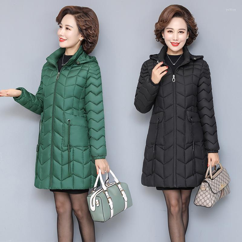 

Men's Down 2023 Luxury Designer Padded Jacket Lightweight Women Mid-length Cotton-padded Thin, Black