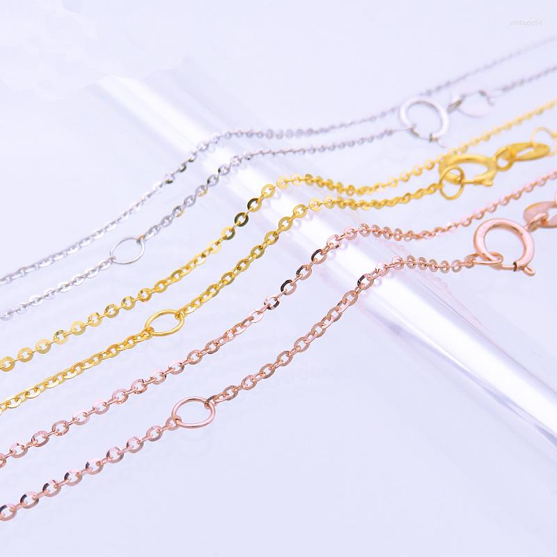 

Chains Pure 18K Yellow Gold Necklace Chain Women AU750 O Link 1g