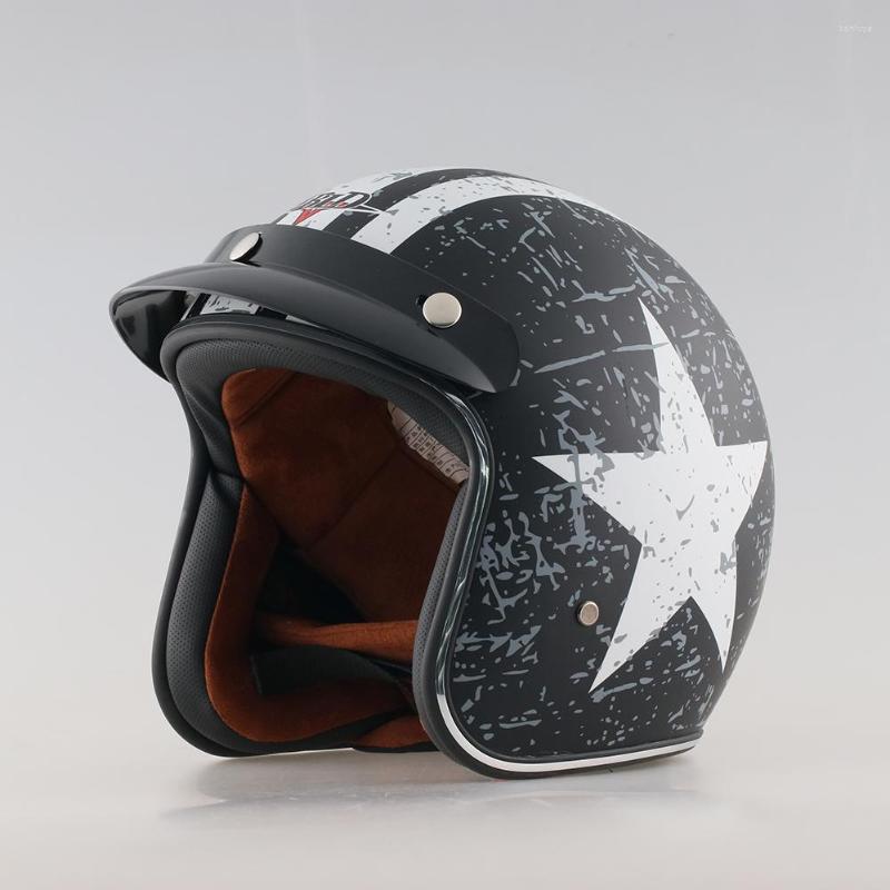 

Motorcycle Helmets Retro Men Women Helmet Korea Japan Style Open Face Fashion Scooter Motorbike Riding Jet Casco Moto Capacete, Bld-001