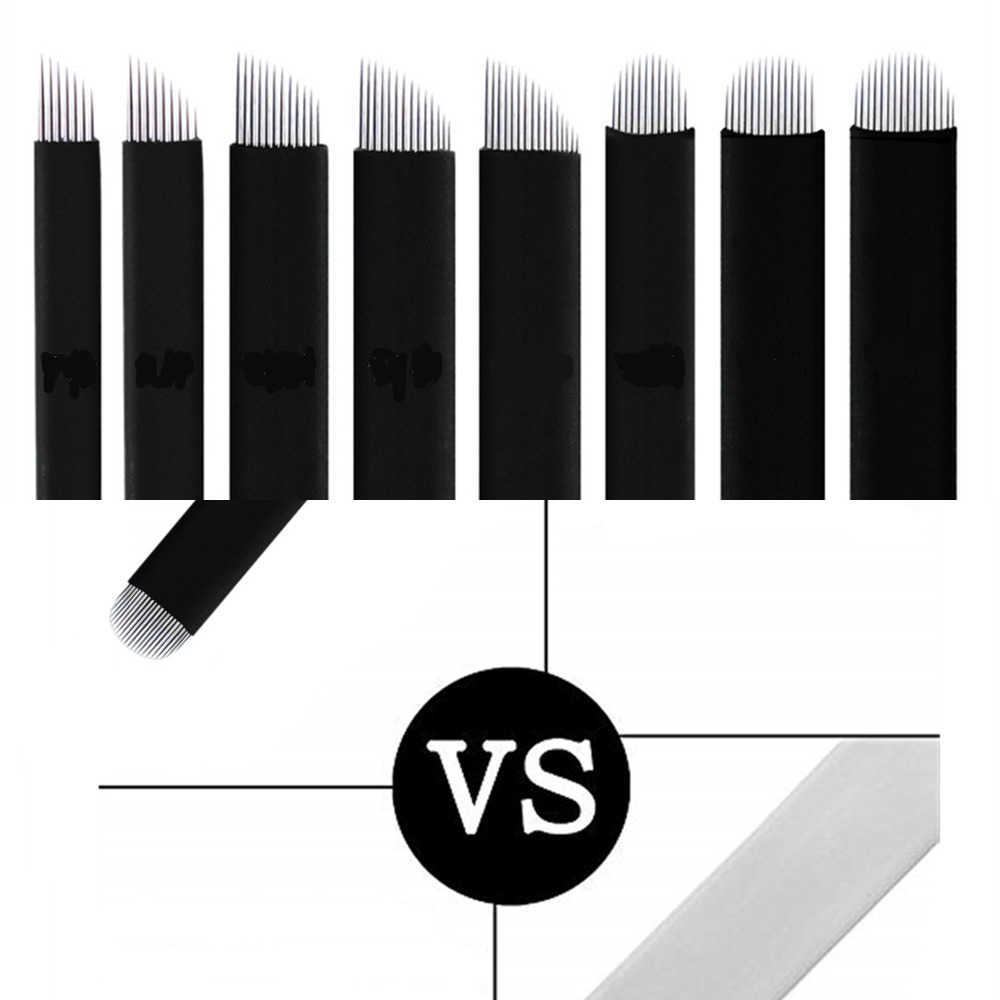 

0.18mm Nano Super Sharp Black tebori Microblading Needles Permanent Makeup Needle Eyebrow Manual Tattoo Needles Blad