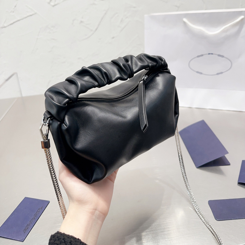 

2023 Wholesale Designer Handbag Fashion Women's Leather Chain Bag Good Quality Luxury Tote Mini Cloud Diagonal Shoulder Bags Special Offer, 5 size 20x13cm