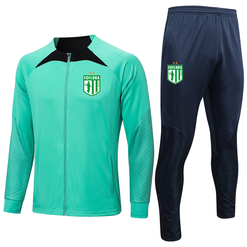 

2023 Flora Tallinn soccer Mens Tracksuits sportswear sets Sports Casual Sweatershirts Sweatpants Jackets pants adult football training Suits kits Size S-2XL