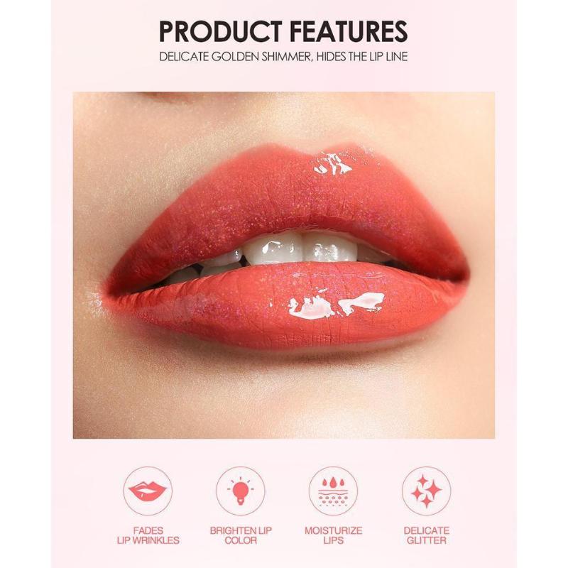 

Lip Gloss Nutritious Tint 5 Colors Natural Moisturizer Lips Cream Long-lasting Plumping Care Cosmetics Makeup X8Y7