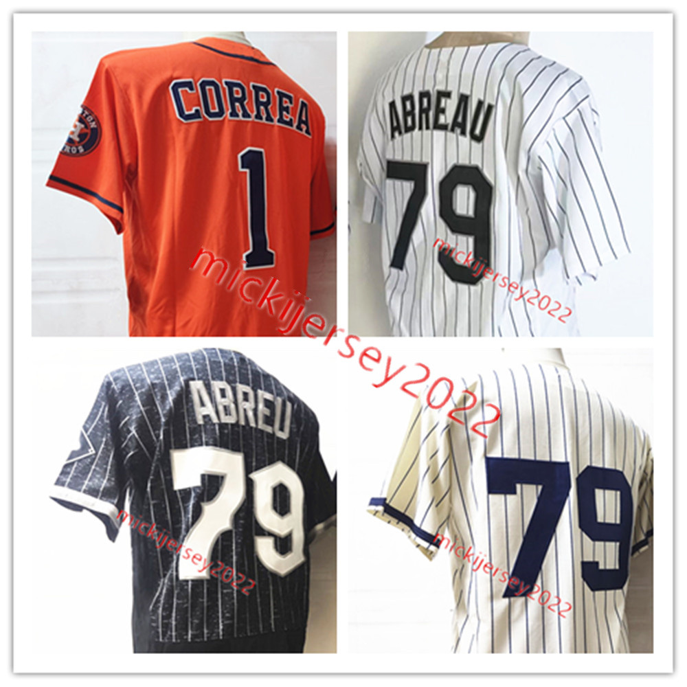 

Mens Stitched 79 Jose Abreu Baseball Jersey 1 Carlos Correa Jerseys, 79 jose abreu white