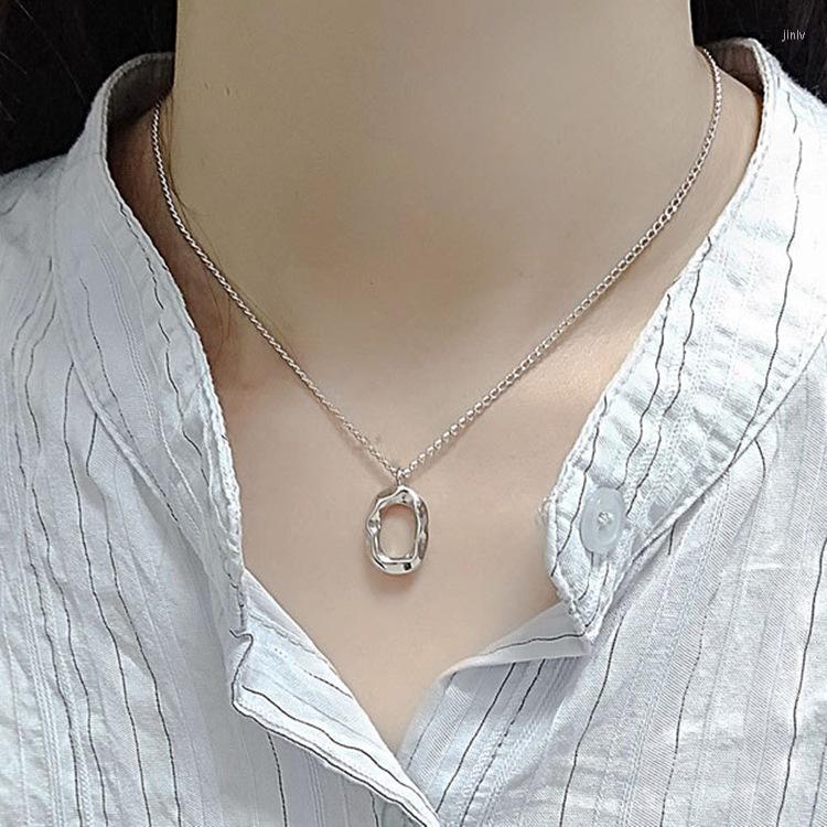 

Choker DIEERLAN Gothic Charm Circle Necklace For Women Lady Wedding Elegant Pendant Necklaces Korean Exquisite Jewelry Gift 2023