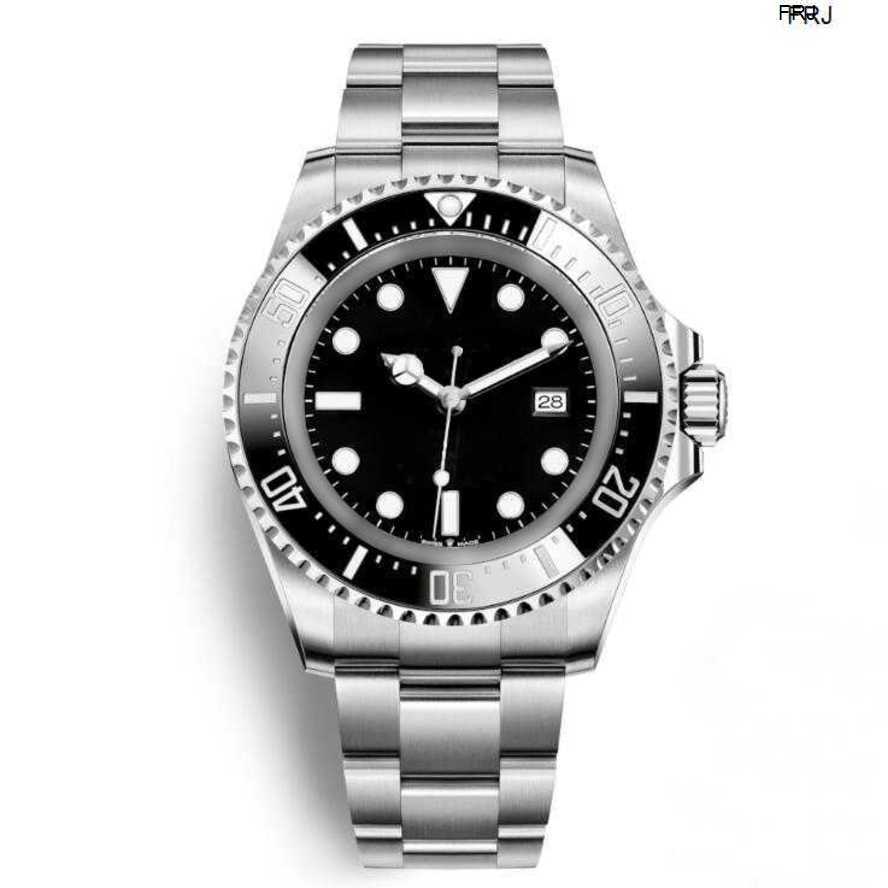 

Mens Watches Rolax Mechanical Watch Deep Ceramic Bezel Seadweller 126660 44 Mm Stanless Steel Glide Lock Clasp Automatic Mechani VITW, Black