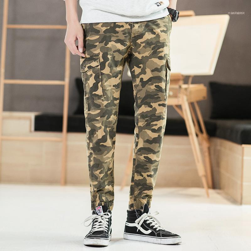 

Men's Pants 2023 Joggers Men Casual Camouflage Quality Cotton Elastic Comfortable Cargo Trousers Plus Size F531, Green