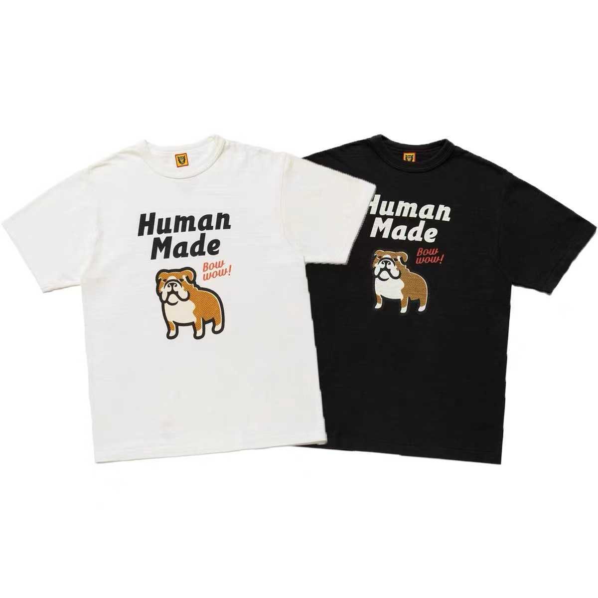 

Men' T-Shirts Human Made T-shirt Men Women 1 1 Fadou Dog T-shirt Crewneck Human Made Top L230317, Black