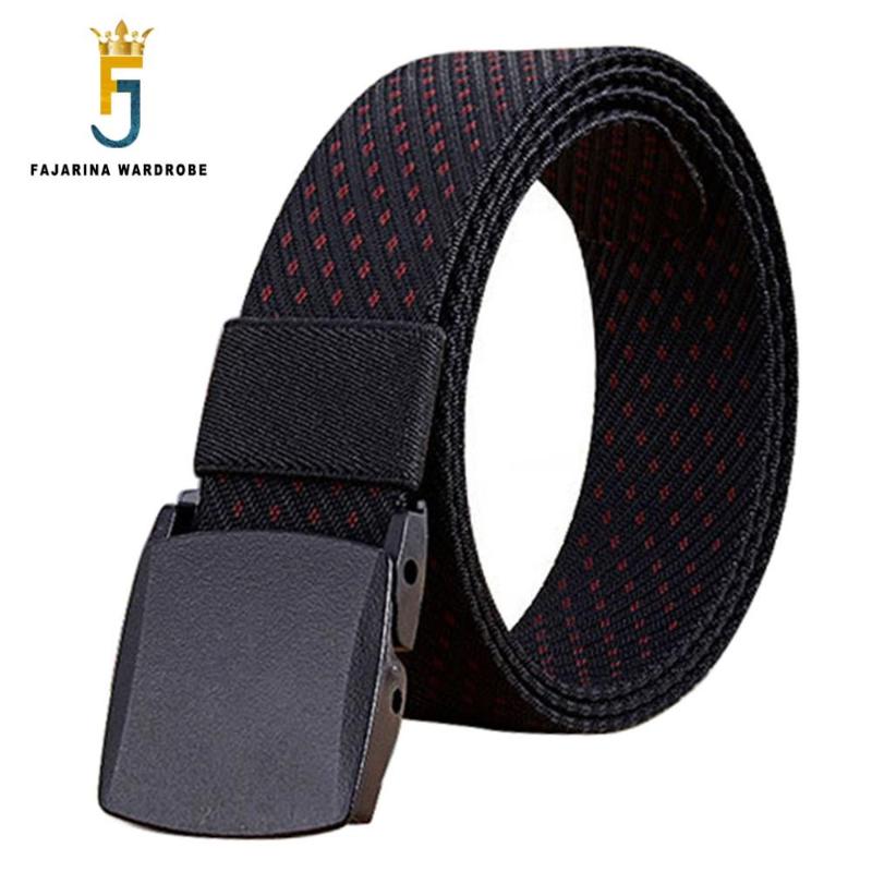 

Belts FAJARINA Unisex Automatic Nylon Belt Fashion Design Waist Canvas Cummerbunds Strap For Couple Women 3.8cm Wide CBFJ0032, Blue