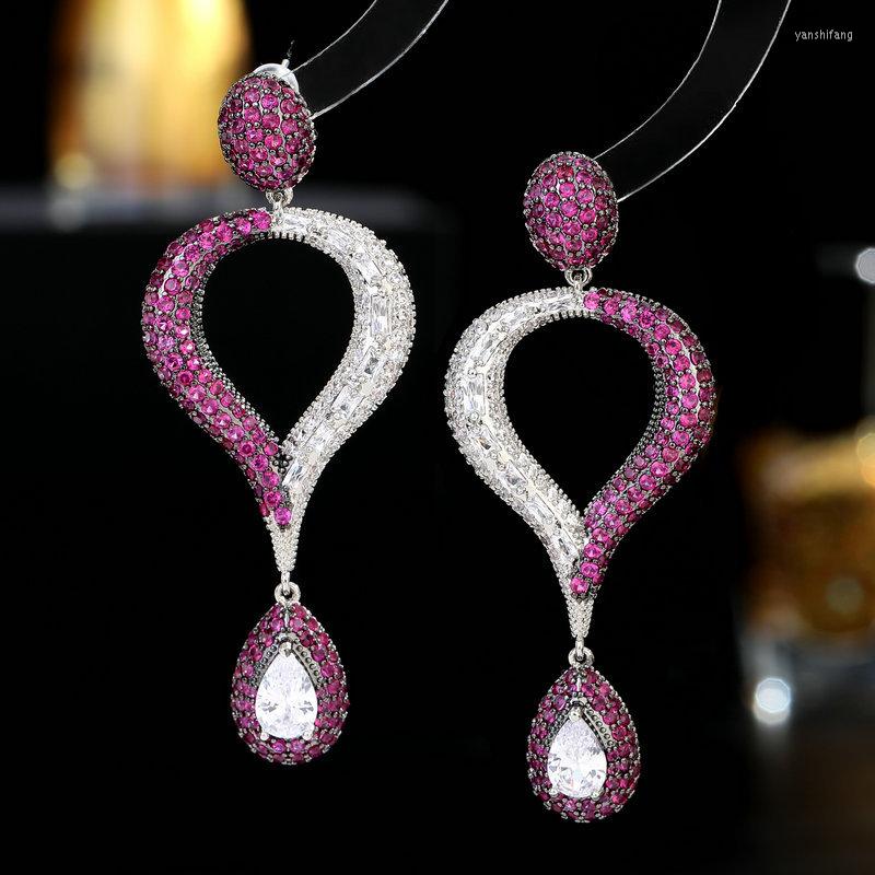 

Dangle Earrings Luxury High-end Banquet Dress Bridal Wedding Geometric Vintage Water Drop For Women