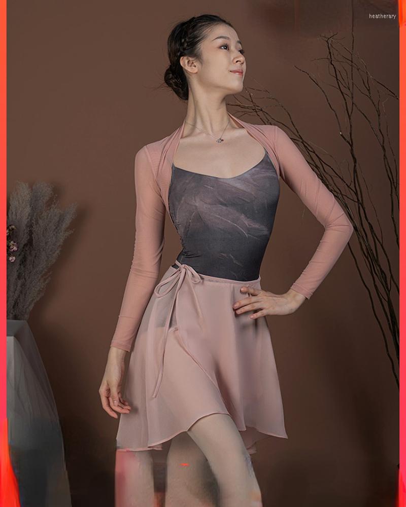 

Stage Wear Long Sleeved Sweater Ballet Top Adult Female Practice Clothes Spring Warm Dance Coat Women Dancing Jacket Costume, Black