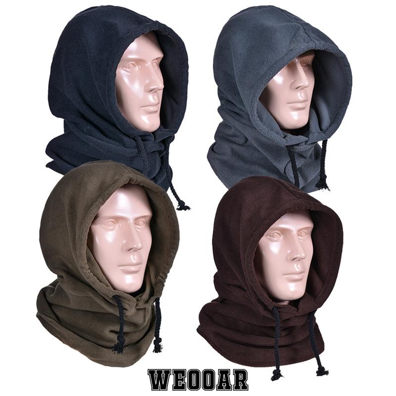 

Beanies WEOOAR Polar Fleece Thick Men's Balaclava Winter Hat 2023 For Women Full Face Ski Bonnets Male Caps Russian MZ218