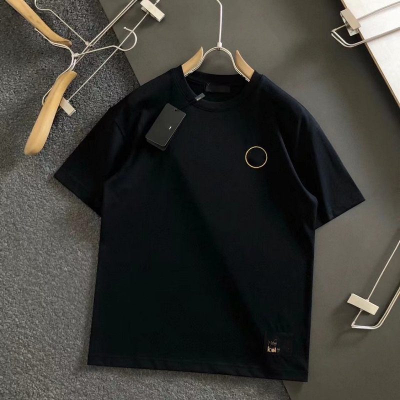 

Designer Mens T Shirt High Quality Polo shirt Newest Womens Letter Print Short Sleeve Round Neck Cotton Tees Polo, Brown