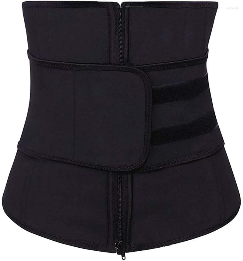 

Women's Shapers Waist Trainer Body Shaper Corset Cincher Sauna Sweat Faja Sport Girdle Slimming Abdominal Trimmer Belt Straps Modeling, Black