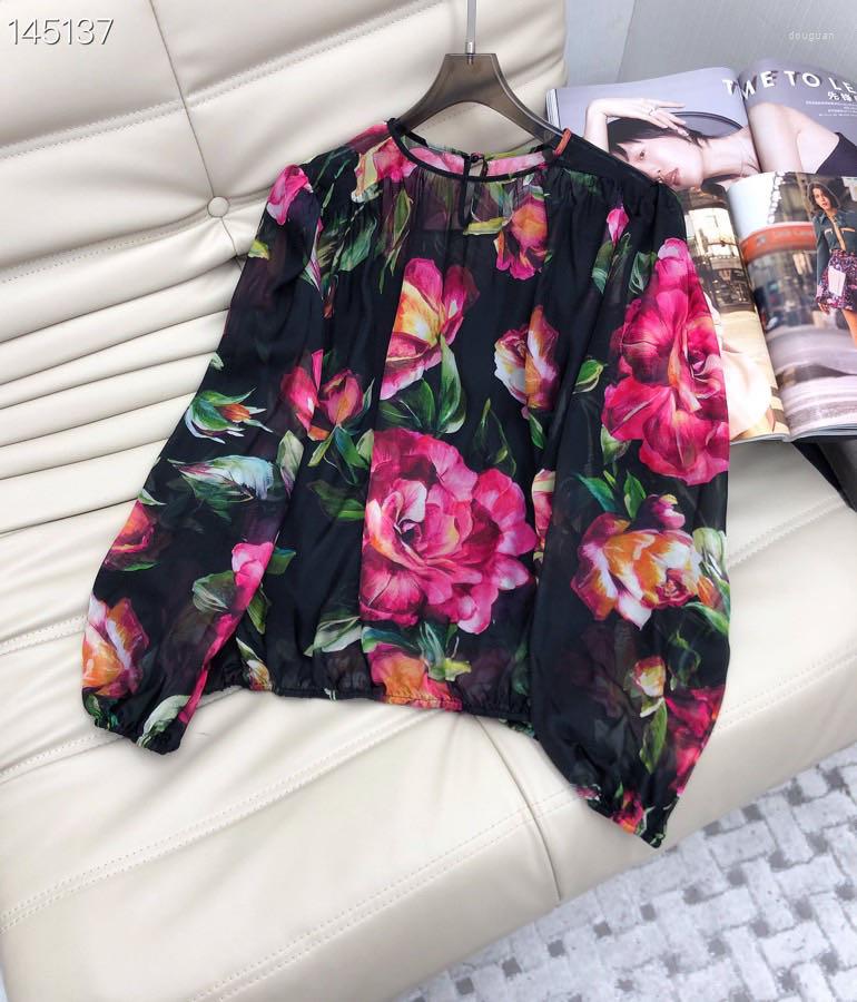 

Women's Blouses Df0481 Fashion Women's & Shirts 2023 Runway Luxury European Design Party Style Clothing, Mixed color