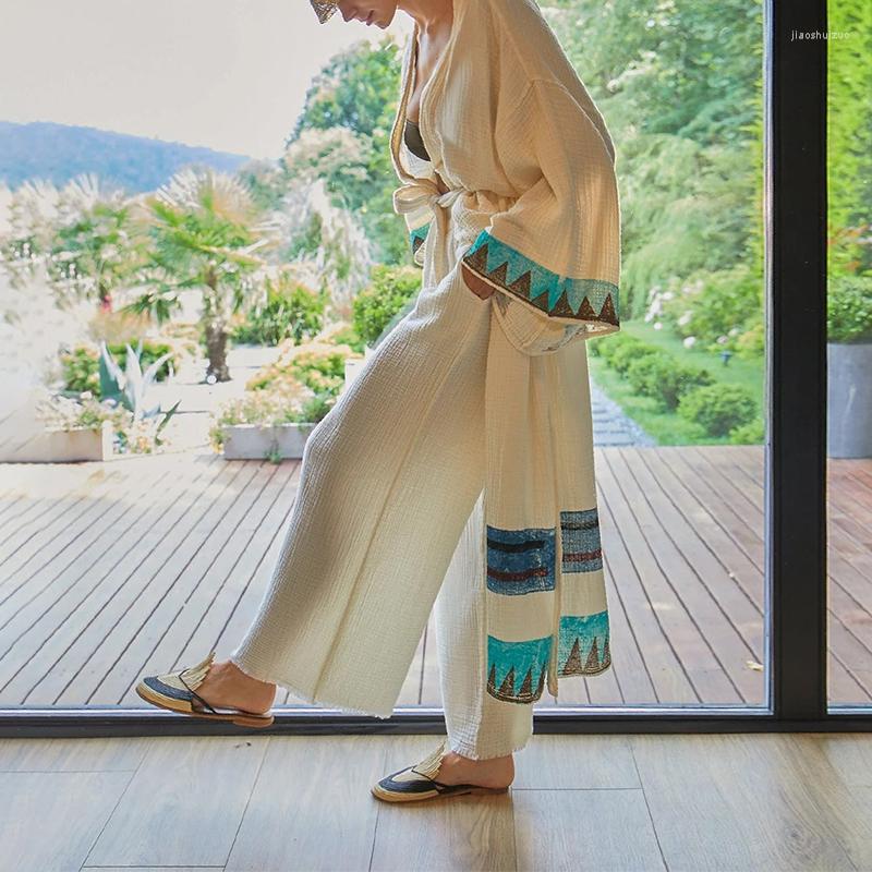 

Women' Pants Loose Casual Cotton Muslin Wide-leg For Women Oversize Long High Wasited Streetwear Bottoms Trousers Female Clothing, 9 purple