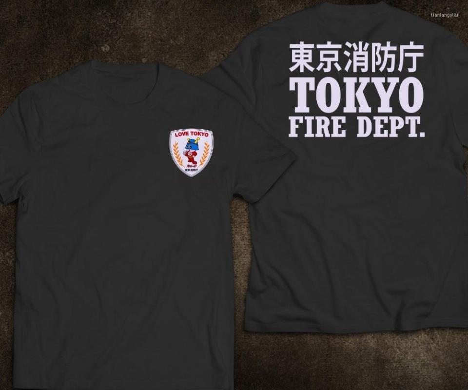 

Men' T Shirts Japan Tokyo Fire Firefighter Department Rare Fashion 2023 Crew Neck Men Short-Sleeve Casual Tee Shirt, Black