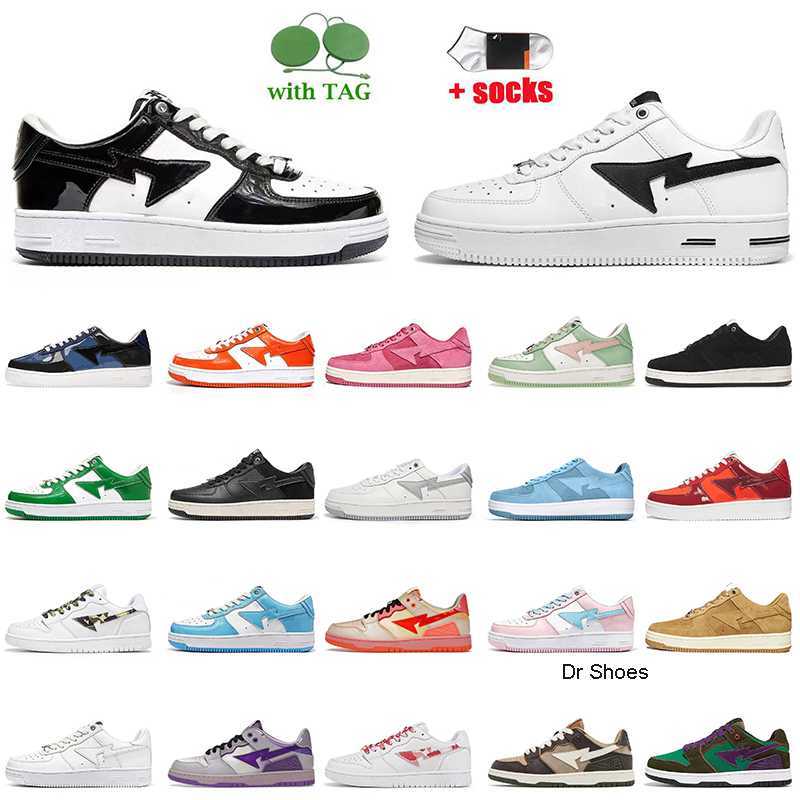 

2022 Casual Shoes White Black Sta SK8 Platform Fashion Women Mens Trainer Pastel Pack Green Pink Blue Suede Wheat Red ABC Camo Red Purple, C51 pastel pack green 36-45