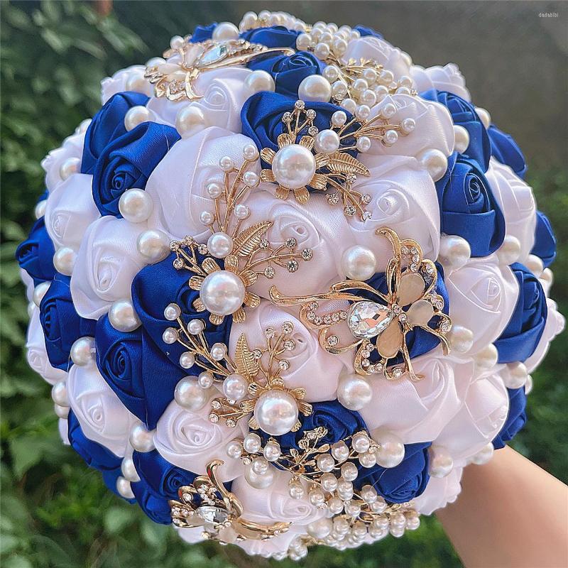 

Wedding Flowers Many Style 21CM Big Rhinestone Brooch Bouquet Bridal Holding Church Supplies W400