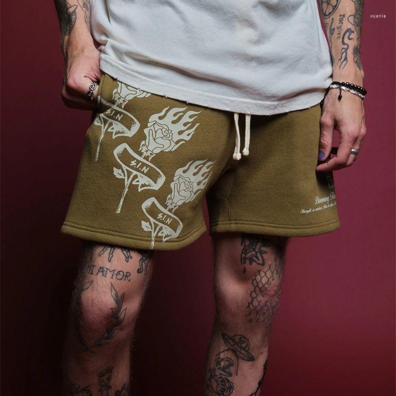 

Men's Shorts 2023 Summer Fashion Streetwear Casual Men's Outdoor Trend Pants Loose Running Fitness Exercise Five, Cream color