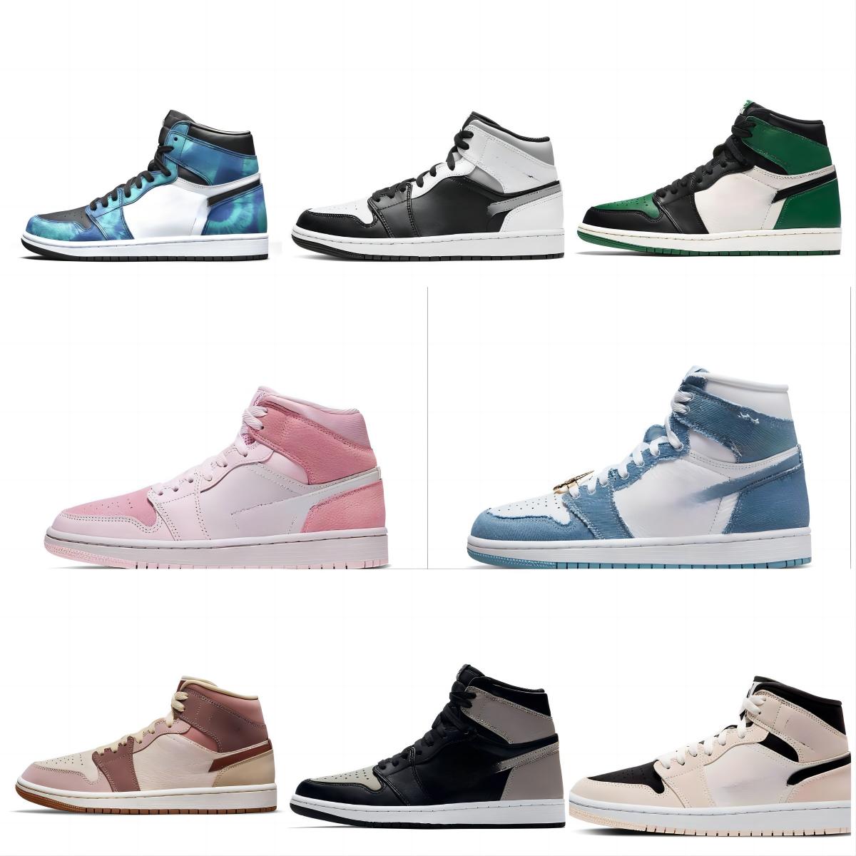 

2023 Mens basketball shoes Slippers Black Phantom Lost & Found Bred Patent Gorge Green white University Blue Dark Mocha men women trainerS sports Sneakers with box, A1-40