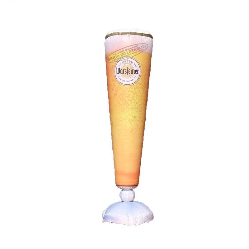 

3M Height Outdoor Bar Nightclub Advertising Inflatable Beer Glass 10Ft Inflation Brewage Bottle Beer Holder For Party Event Decoration Toys Sports