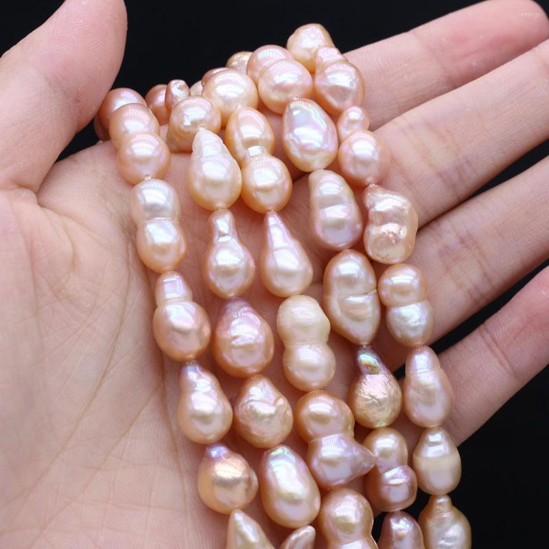 

Chains Natural Fresh Water Pearl Necklace Irregular Pink Drop Shaped Beads For Women Jewelry Party Banquet Gift