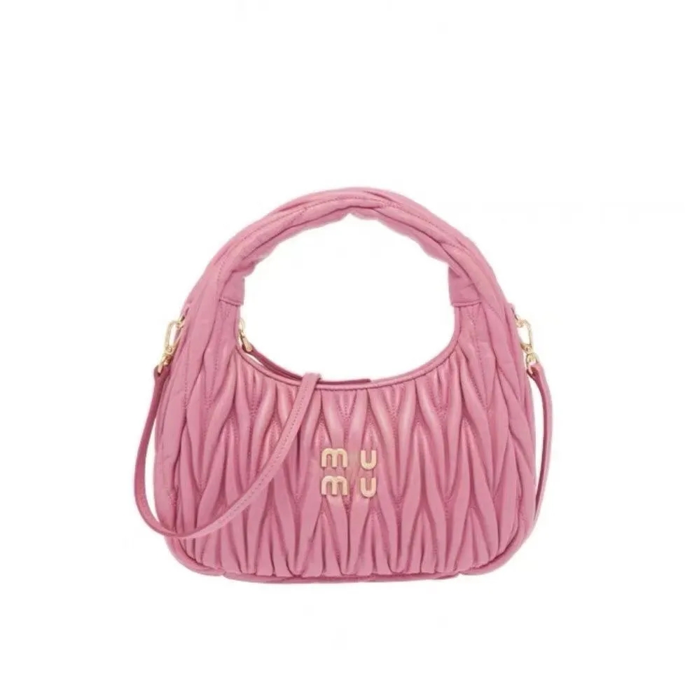 

Designer bags satin Fashion mini handbags wander MiU HOBO Clutch Holding Handbar Shoulder Bag Luxury Retro wallet Leather Banquet tote Travel handbag EWZ7, Red